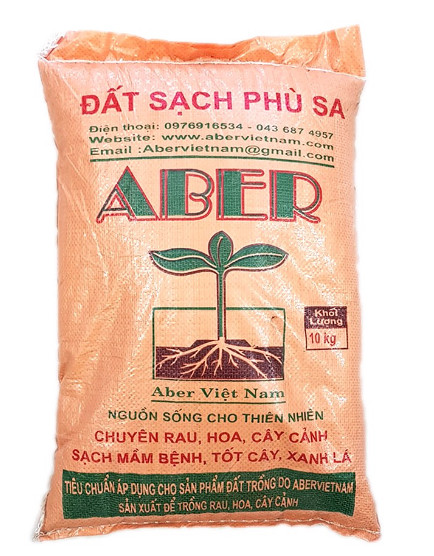đất sạch phù sa Aber, đất sạch cao cấp Aber Pro 1