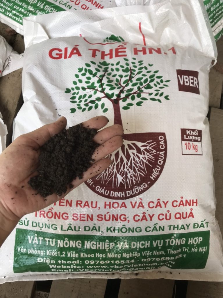 đất giá thể hn1 - đất sạch trồng cây