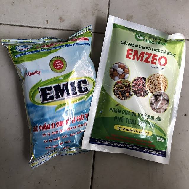 chế phẩm vi sinh emic và emzeo