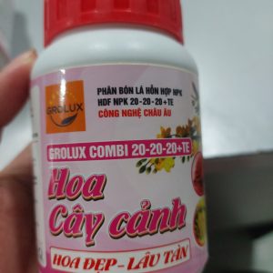 Grolux Combi 20-20-20+TE - Phân Bón Lá Hỗn Hợp NPK 100gr công nghệ châu Âu dành cho Hoa cây cảnh giúp Hoa Đẹp - Lâu Tàn 4