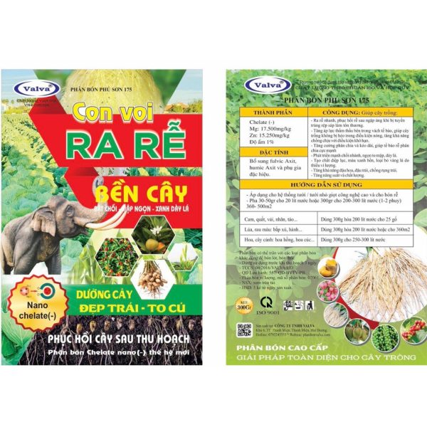 Phân bón vi lượng Phú Sơn – Con voi – Ra rễ – Bền cây – Bật chồi – Phân ...
