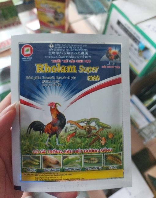 Thuốc trừ sâu sinh học Rholam Super 50SG hiệu con gà trống 10gr (14)